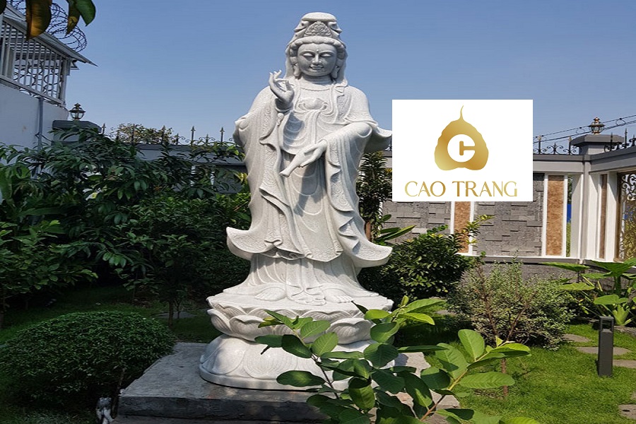 Bán Tượng Phật Quan Âm Bằng Đá Hoàng Sa Đà Nẵng