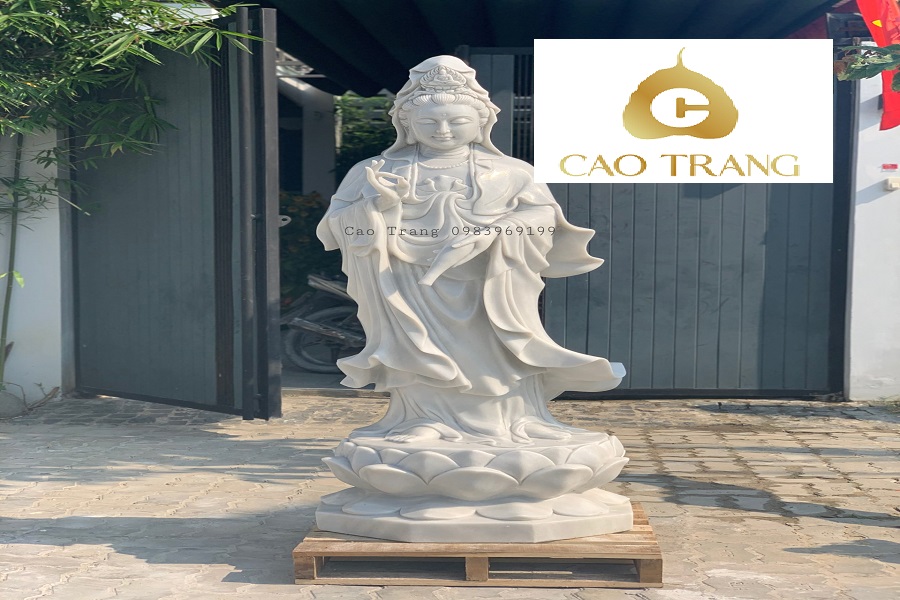 Tượng Phật Quan Âm Bồ Tát Bằng Đá