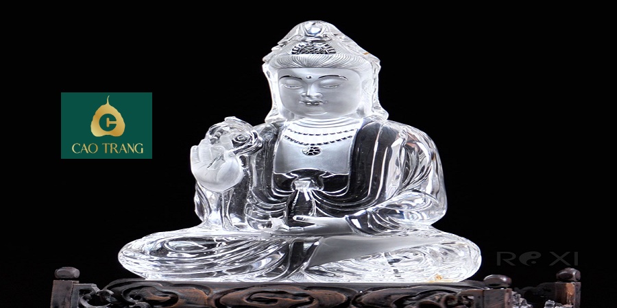 Tượng Phật Bà Quan Âm Bằng Đá Thạch Anh