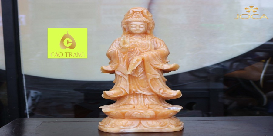 Tượng Phật Quan Âm Bằng Đá Non Nước