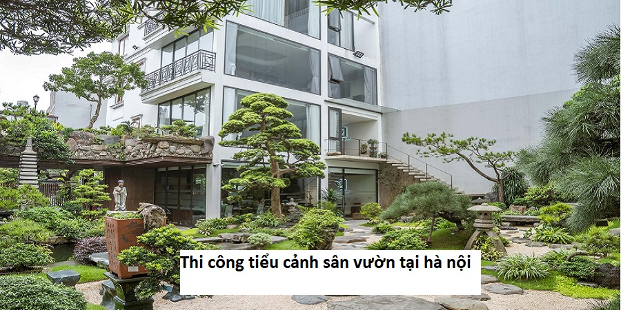 Thi công tiểu cảnh sân vườn tại hà nội