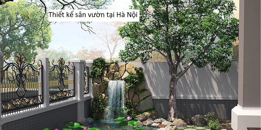 Thiết kế sân vườn tại Hà Nội 